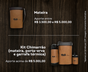 Presentes Campanha de Aporte Farroupilha