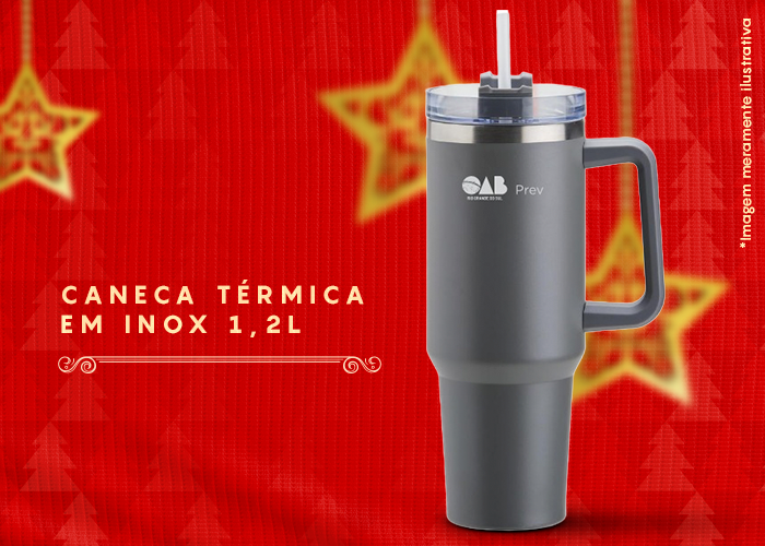 Presente Caneca Térmica em Inox 1,2L